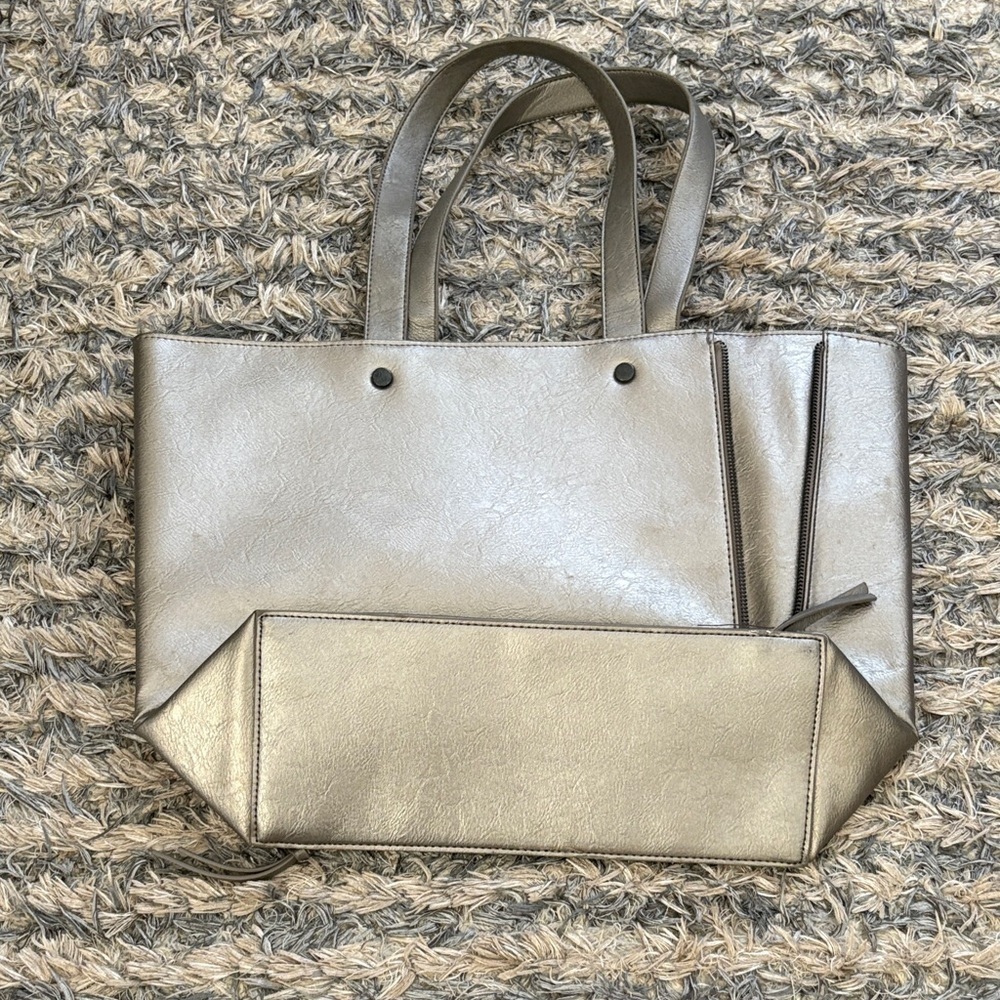 Neiman Marcus Large Tote Bag - Teal, Pink, Gray - Picture 10 of 13
